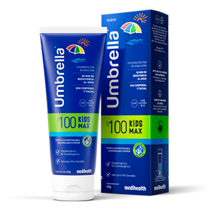 Umbrella Kids Max WP SPF 100 - Protector solar de amplio espectro muy resistente al agua. Hipoalergénico