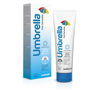 Umbrella Piel sensible SPF 50 - Protector solar para pieles sensibles, muy secas y delicadas.